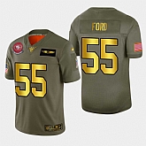 Nike 49ers 55 Dee Ford 2019 Olive Gold Salute To Service 100th Season Limited Jersey Dyin,baseball caps,new era cap wholesale,wholesale hats
